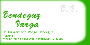 bendeguz varga business card